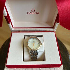 Omega DeVille Co-axial Ladies Watch in 18k Rose Gold/Stainless Steel
